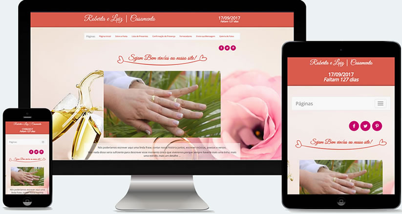 Layouts Quero Presente Virtual